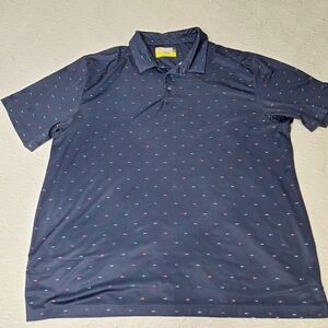 Jack Nicklaus Eco Choice Stretch Polo Golf Shirt. Shark Geometric, Size XXL. EUC